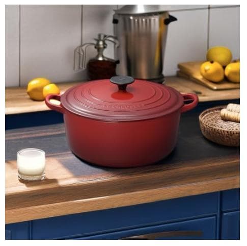 ル・クルーゼ Le Creuset ココット・ロンド 28cm チェリーレッド