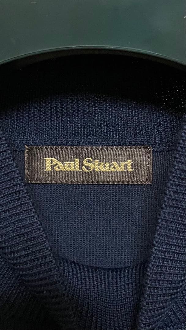 ミ*ー様 Paul Stuart ネイビー モックネックセーター M