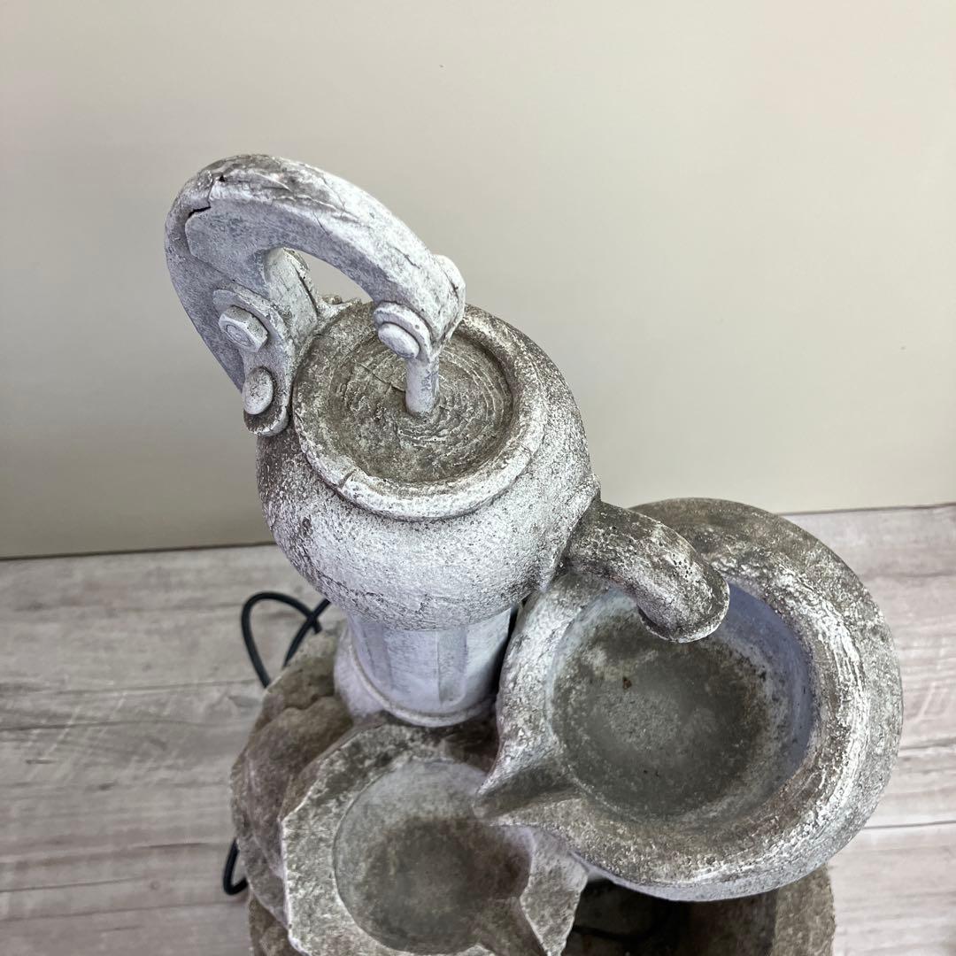 4F 卓上噴水 井戸ポンプ 循環式 ウォーターファウンテン インテリア 噴水