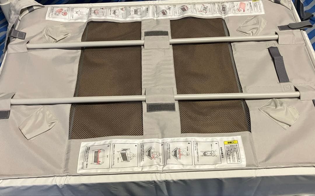 土日お値下げ中！美品Aprica ココネルエアーAB グレーベアー ベビーベッド