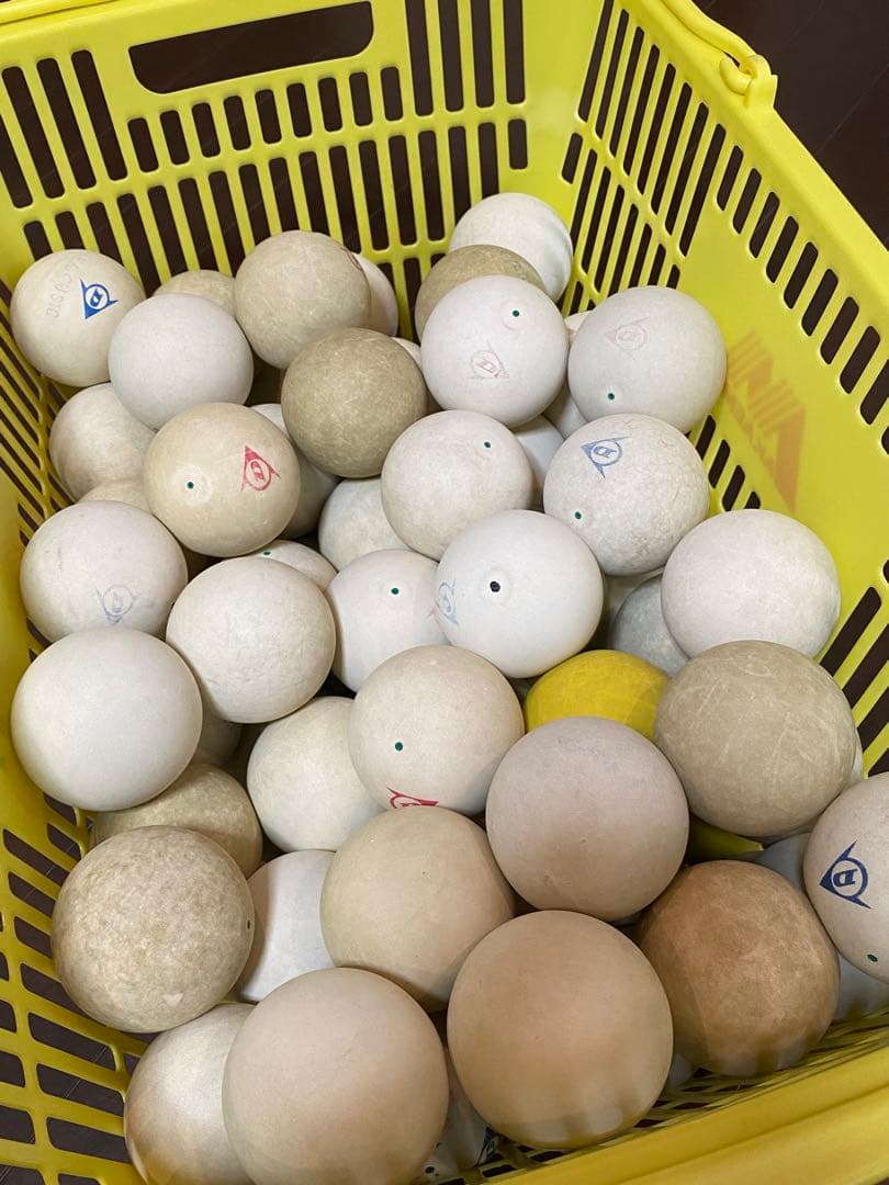 【中古】ソフトテニスボール 70球(カゴ無し)