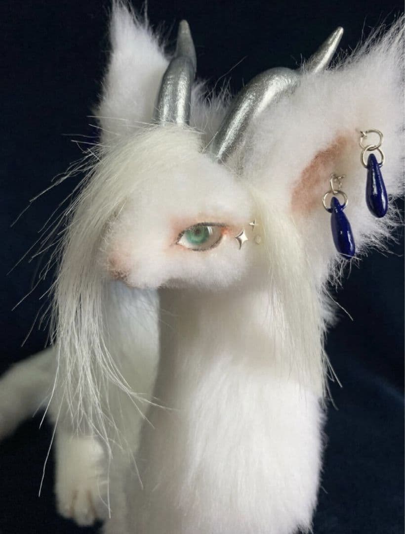 アートドール 星の白龍 幻獣 ドラゴン 龍 竜 ぬいぐるみ 作家様製