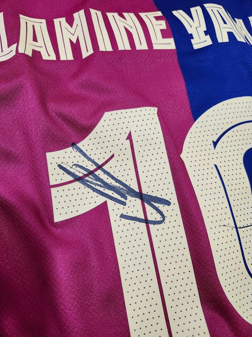 ヤマル サイン バルセロナ サッカー ユニフォーム 正規品 NIKE 証明書付き