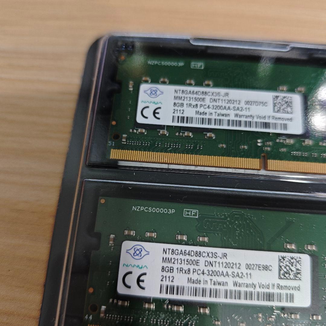 dynabookで動作確認済 DDR4 3200 16GB PC4-25600@
