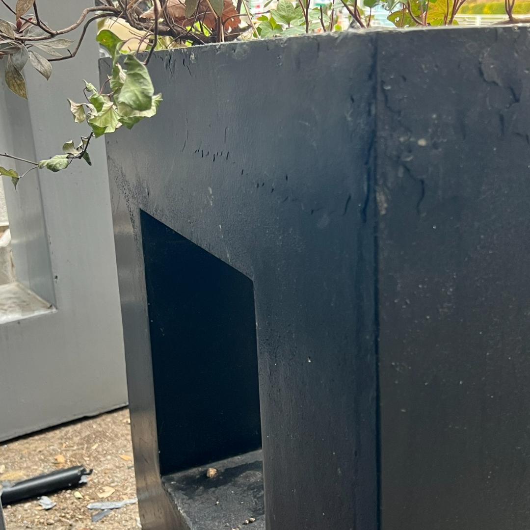 i＊特価 セール【 2個セット 】 ガーデンインテリア 大・小セット ブラック