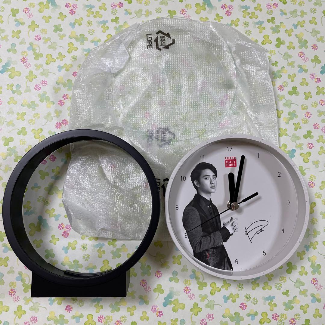 EXO D.O. ディオ　ギョンス　時計　置時計　グッズ　公式　ロッテ　免税店