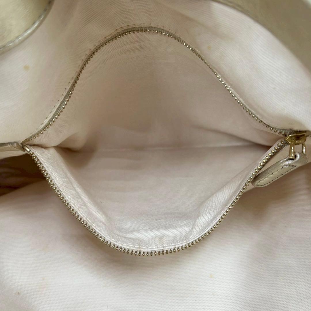 ✨美品✨トリーバーチ　カゴバッグ　2way デカロゴ　大容量　ゴールド