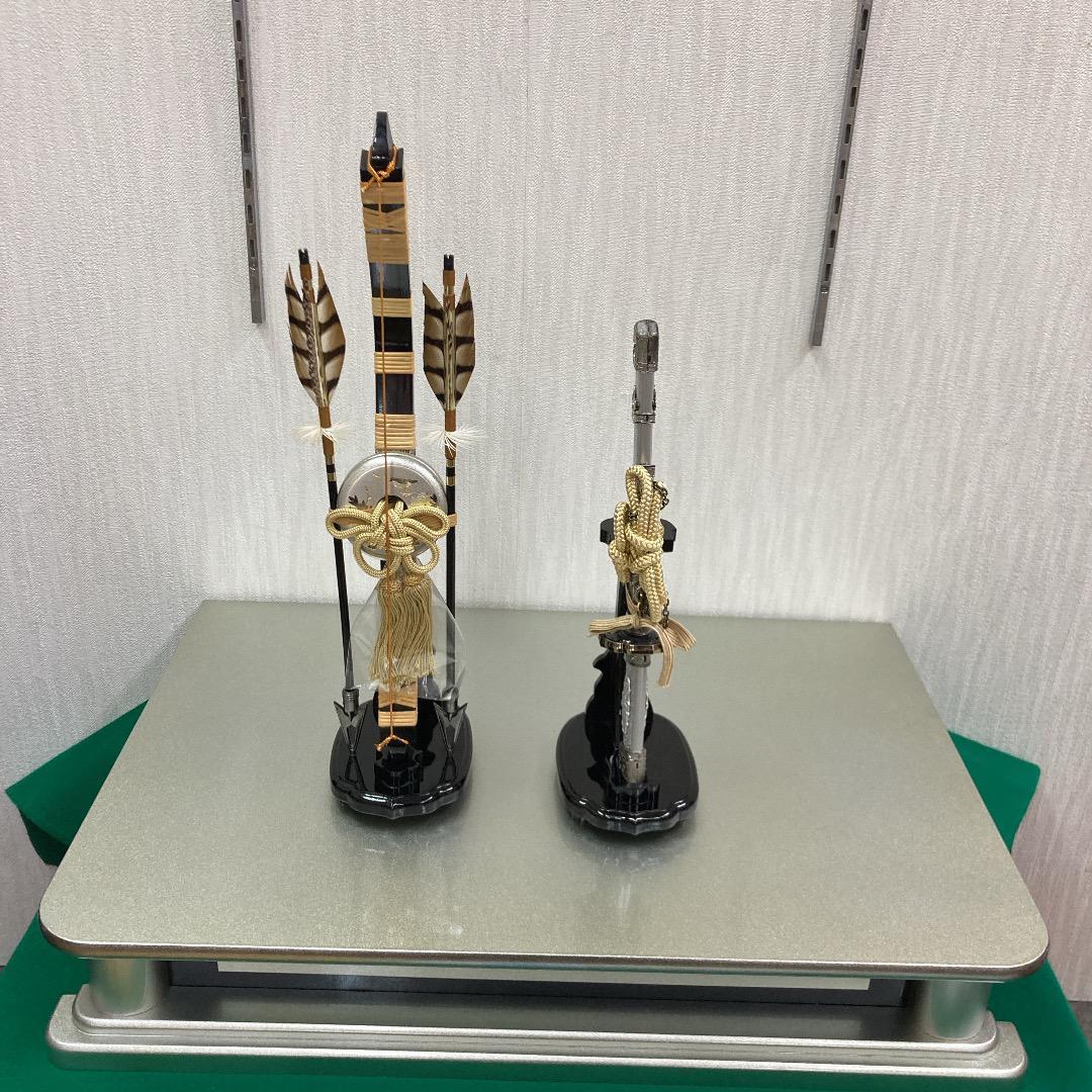 E2 弓太刀13号のみ　彫金彫り加工付　五月人形付属　5月鎧兜飾付属