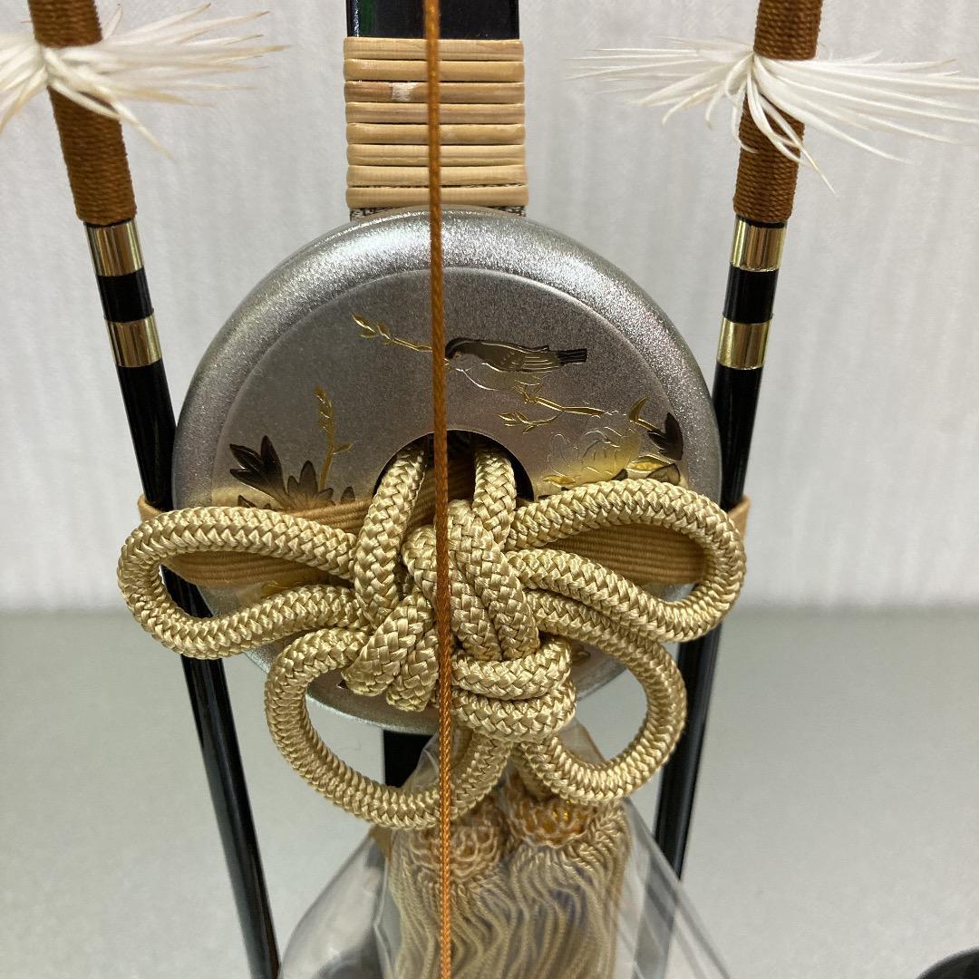 E2 弓太刀13号のみ　彫金彫り加工付　五月人形付属　5月鎧兜飾付属