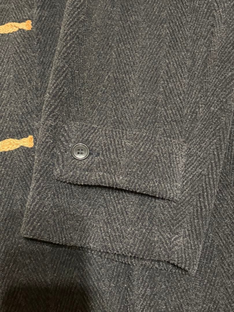 GLOVERALL グローバーオール　ヘリンボーン　ダッフル　チャコールグレー