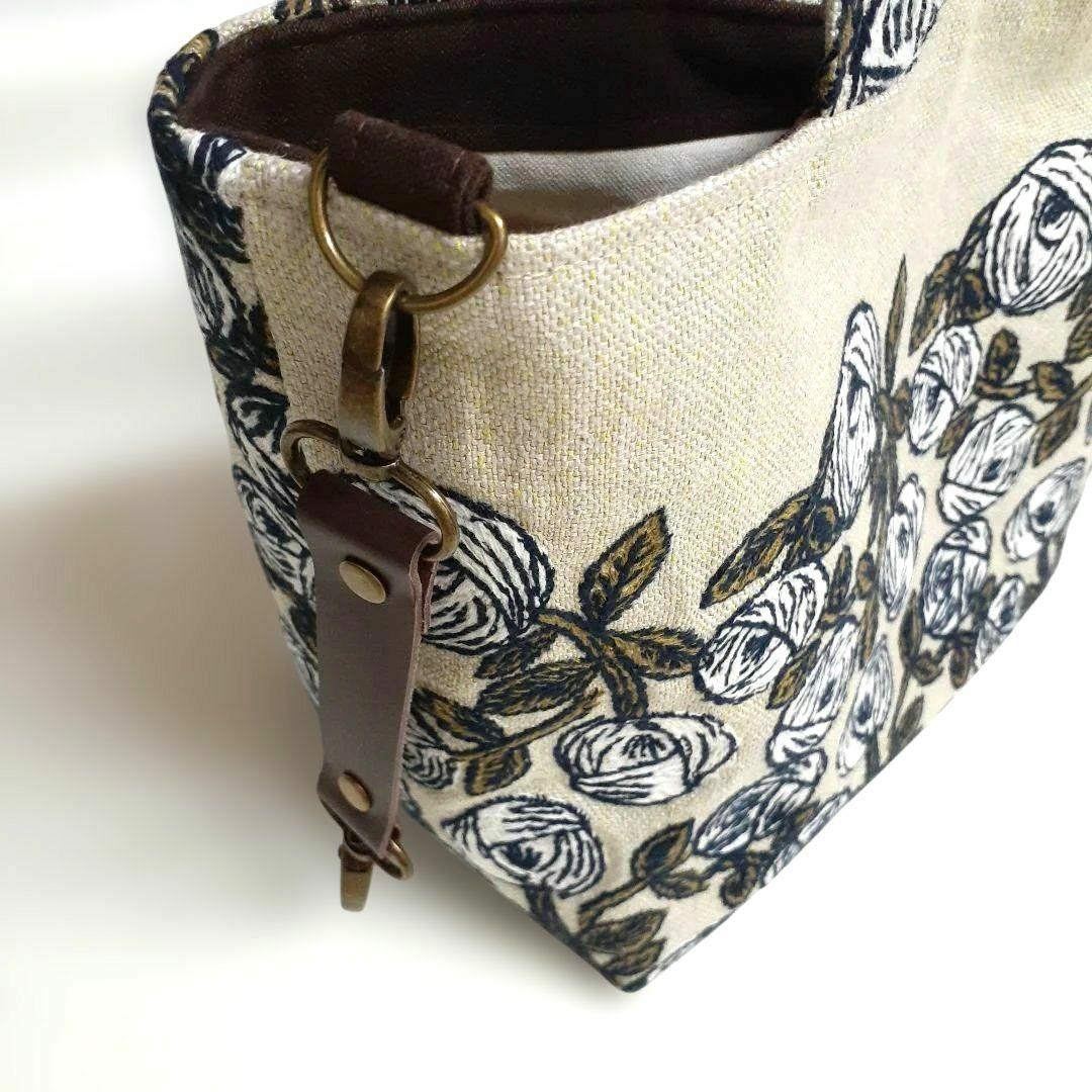 ミナペルホネン　 rosy beige マチが大きめトートバッグ