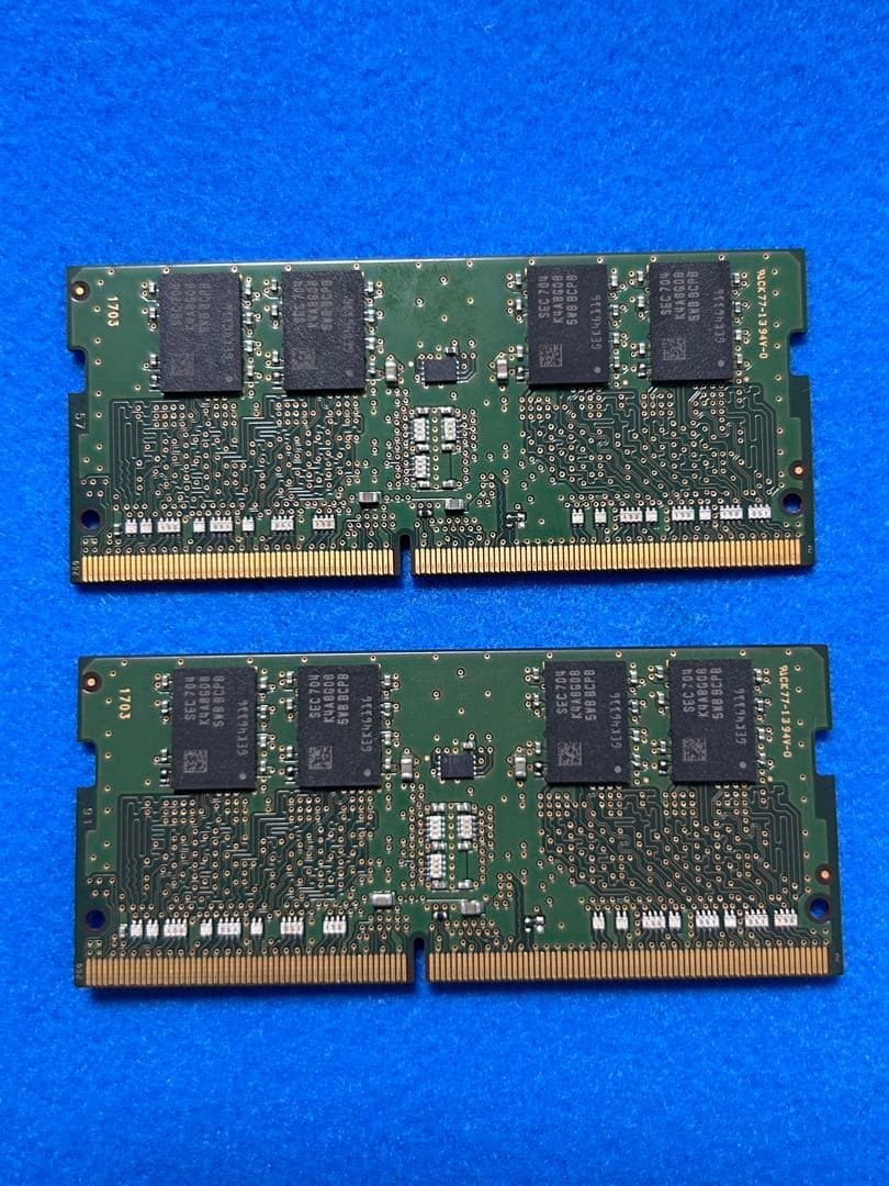 SAMSUNG ノート用メモリDDR4 8GB x2枚