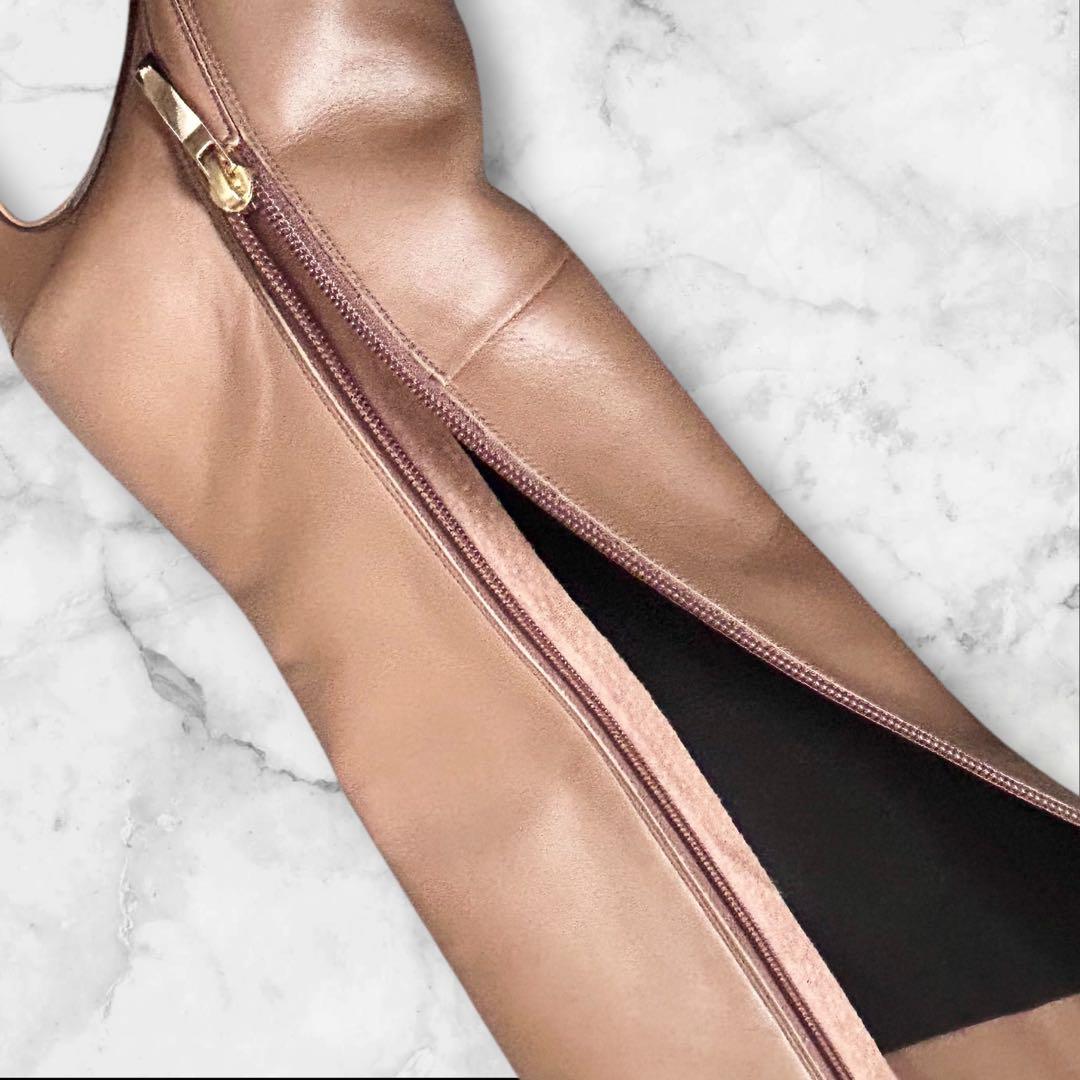 未使用❤️セブントゥエルブサーティー　レザー美脚ロングブーツニコちゃんさま