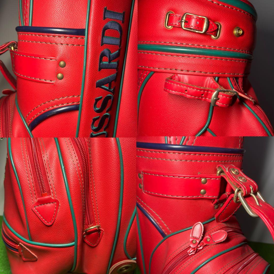 M0 TRUSSARDI トラサルディ　ゴルフバッグ　赤色