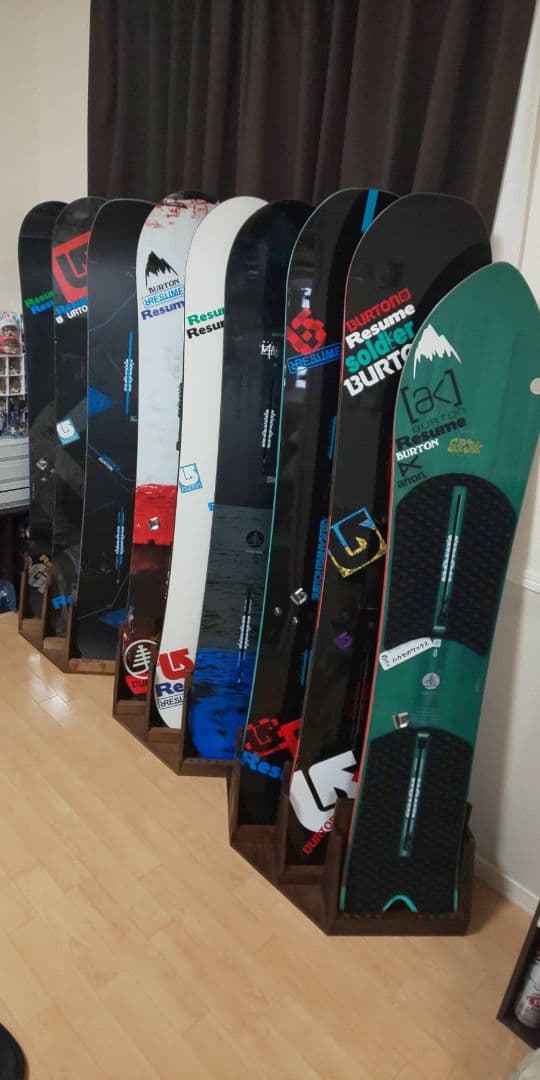 スノーボードスタンドラック　カラー　クリヤー　２本用　左側用