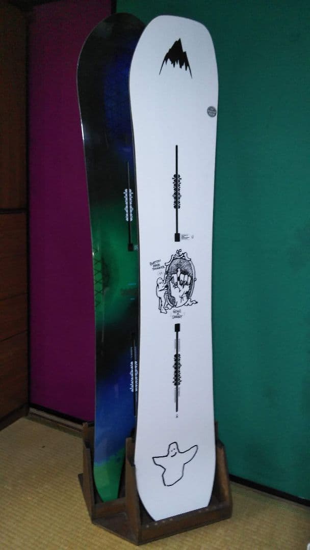 スノーボードスタンドラック　カラー　クリヤー　２本用　左側用