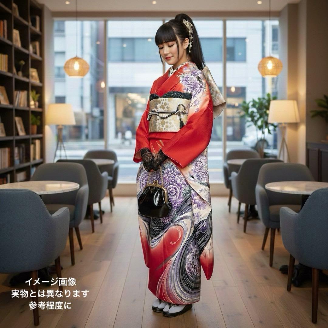 作家物　振袖６点セット　トールサイズ　モダンコーディネート　159〜169