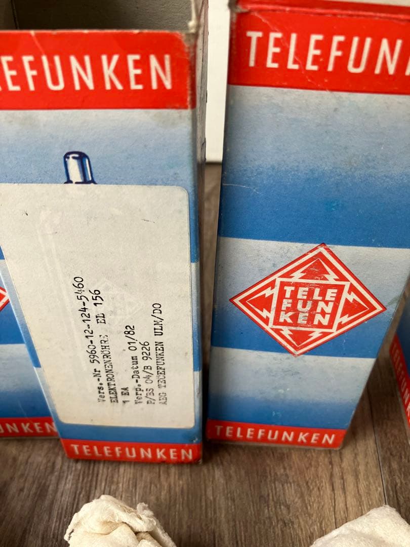 NishiTubes 様用　TELEFUNKEN EL156 真空管 6点セット