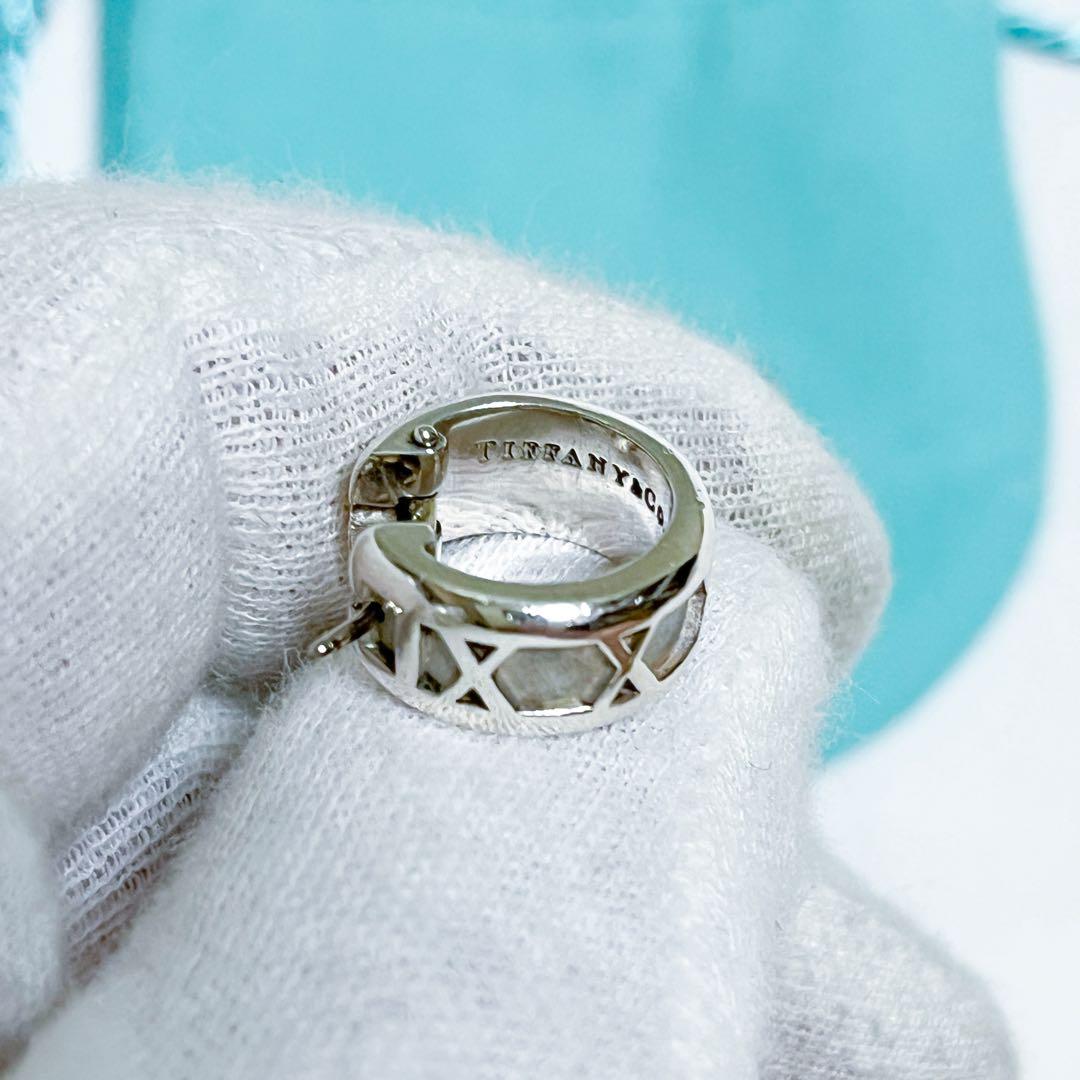 美品 ティファニー アトラス フープピアス 両耳用 シルバー925 ユニセックス