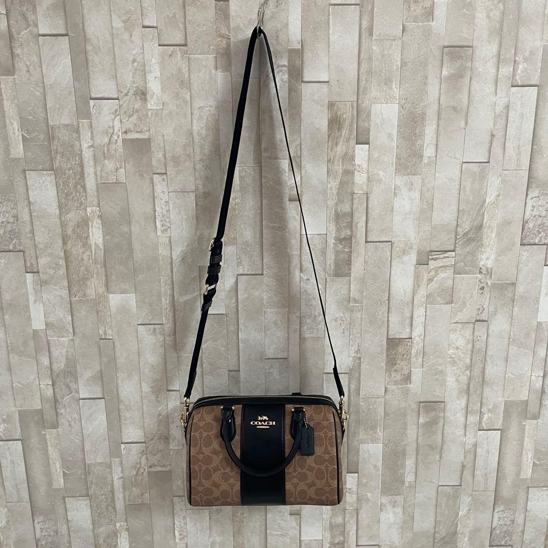 早い者勝ち！訳あり新品 COACH ハンドバッグ シグネチャー柄 2way