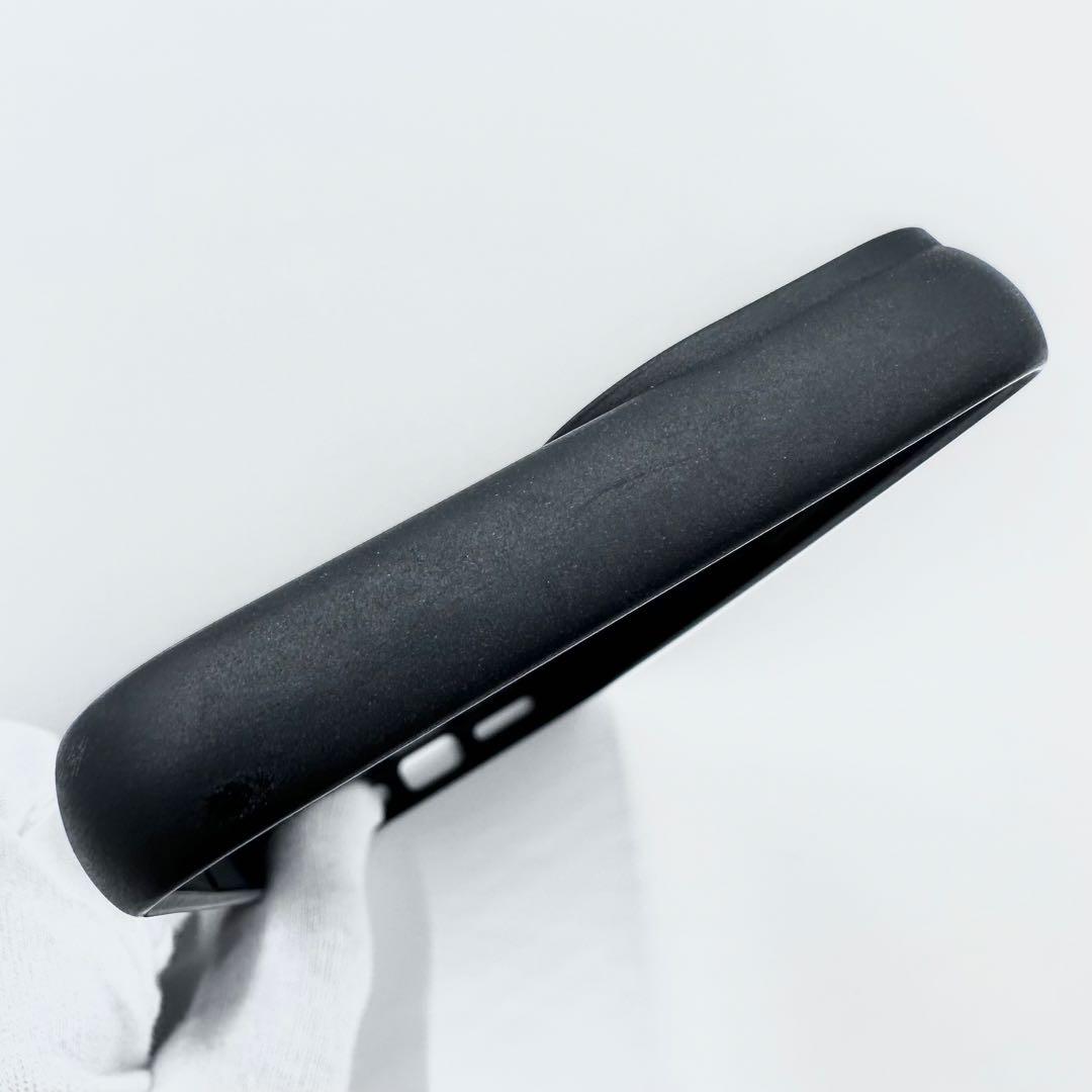 プラダ iPhone14ケース 1ZH162 三角プレート サフィアーノレザー黒