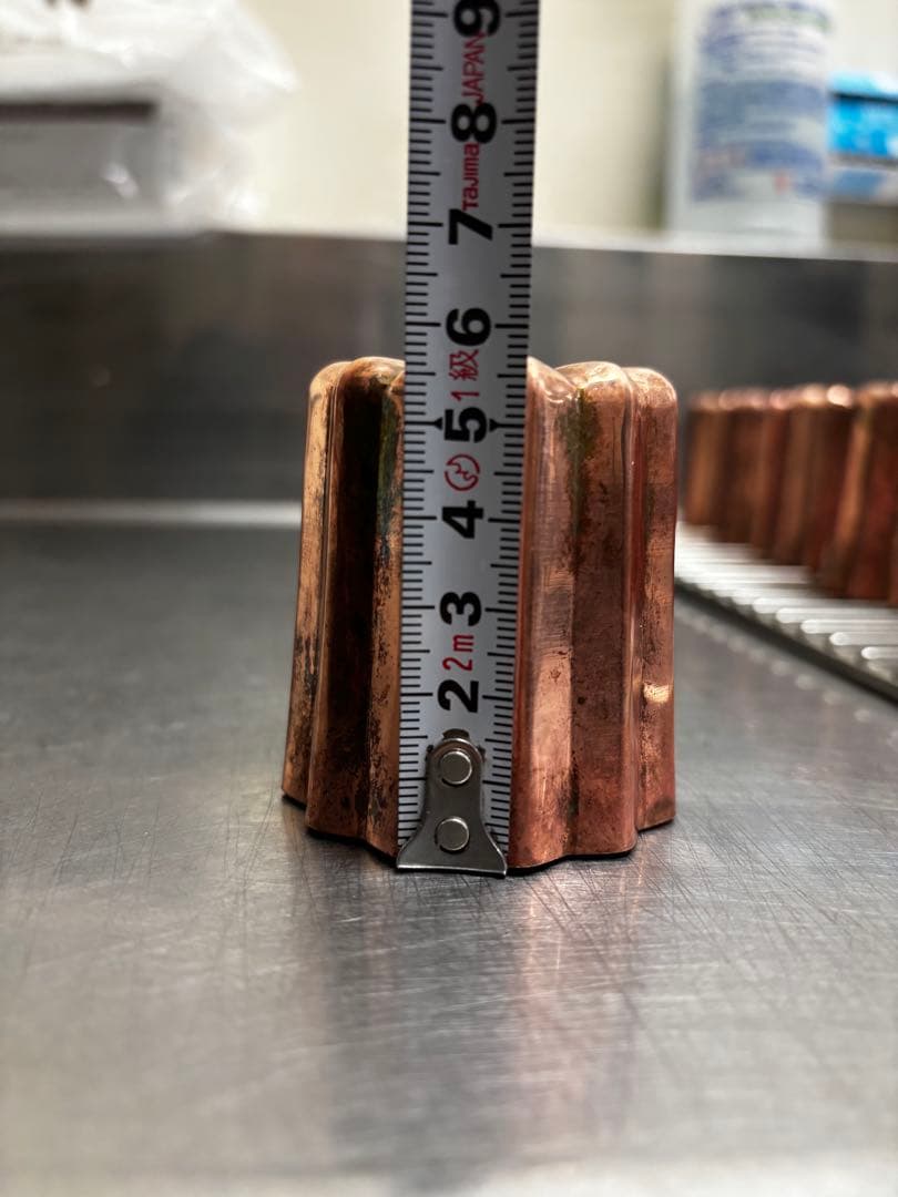 カヌレ型　銅　10個　【taku】