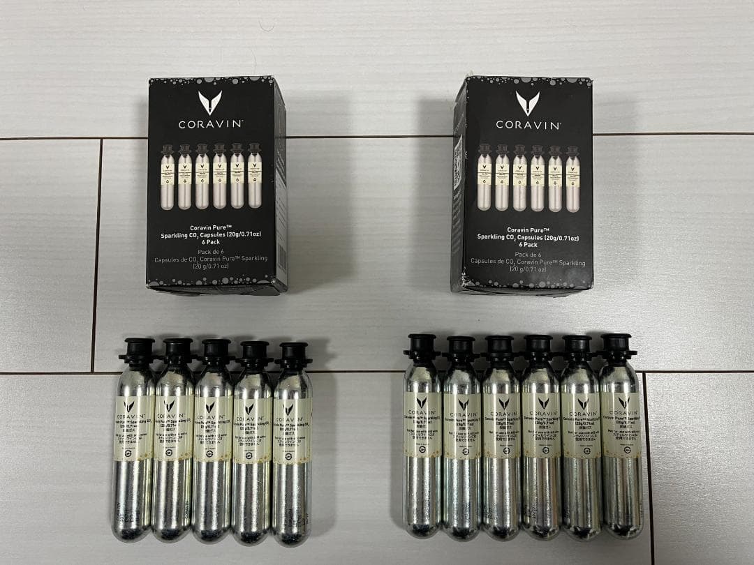 CORAVIN コラヴァン スパークリング用 炭酸ガスカプセル 未使用11本