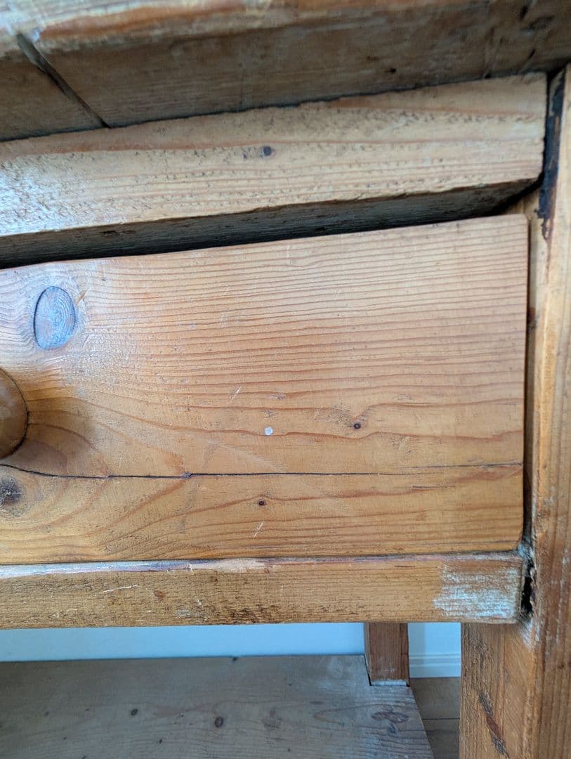 アンティークパインカップボード