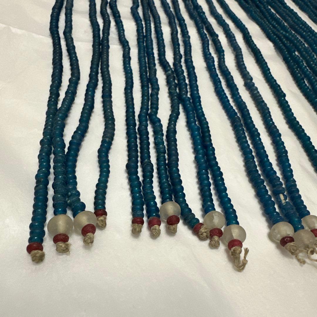 【希少品】大正から昭和　アンティークのガラスビーズのれん