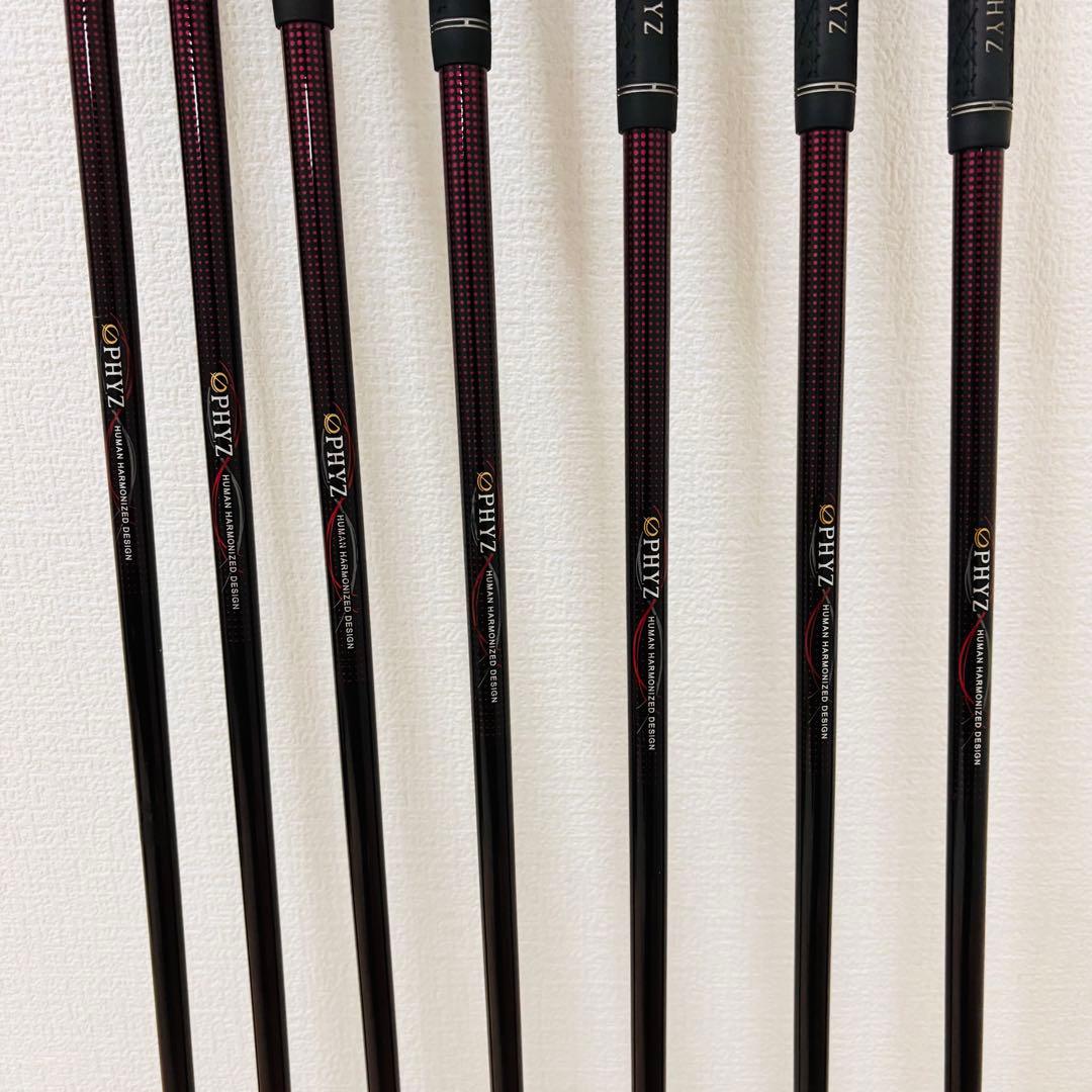 7本セット レディース ブリヂストン PHYZ アイアン 純正カーボン A