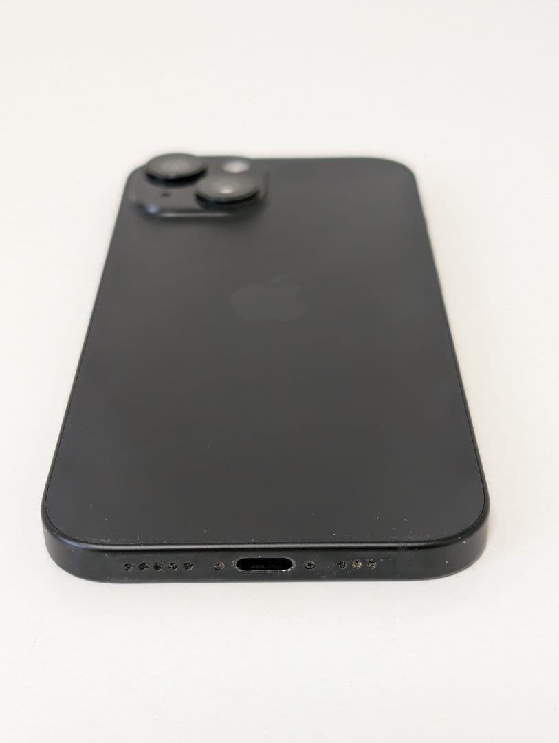 iPhone15（一括購入品）バッテリー89%+ ELECOM ケース 付き