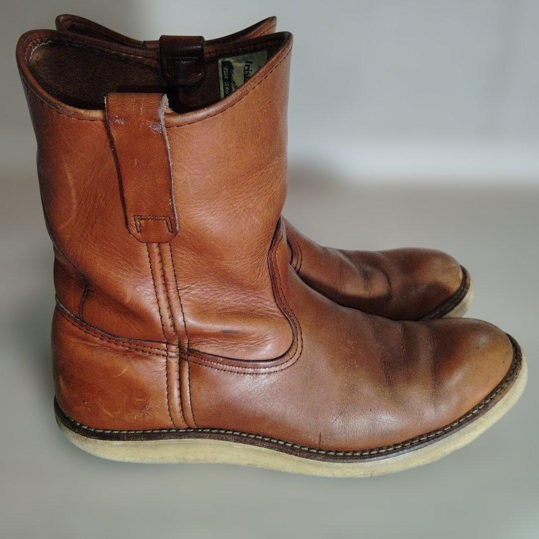 や*そ様 US10Ｂ 28㌢　犬タグ　RED WING ペコスブーツ　茶
