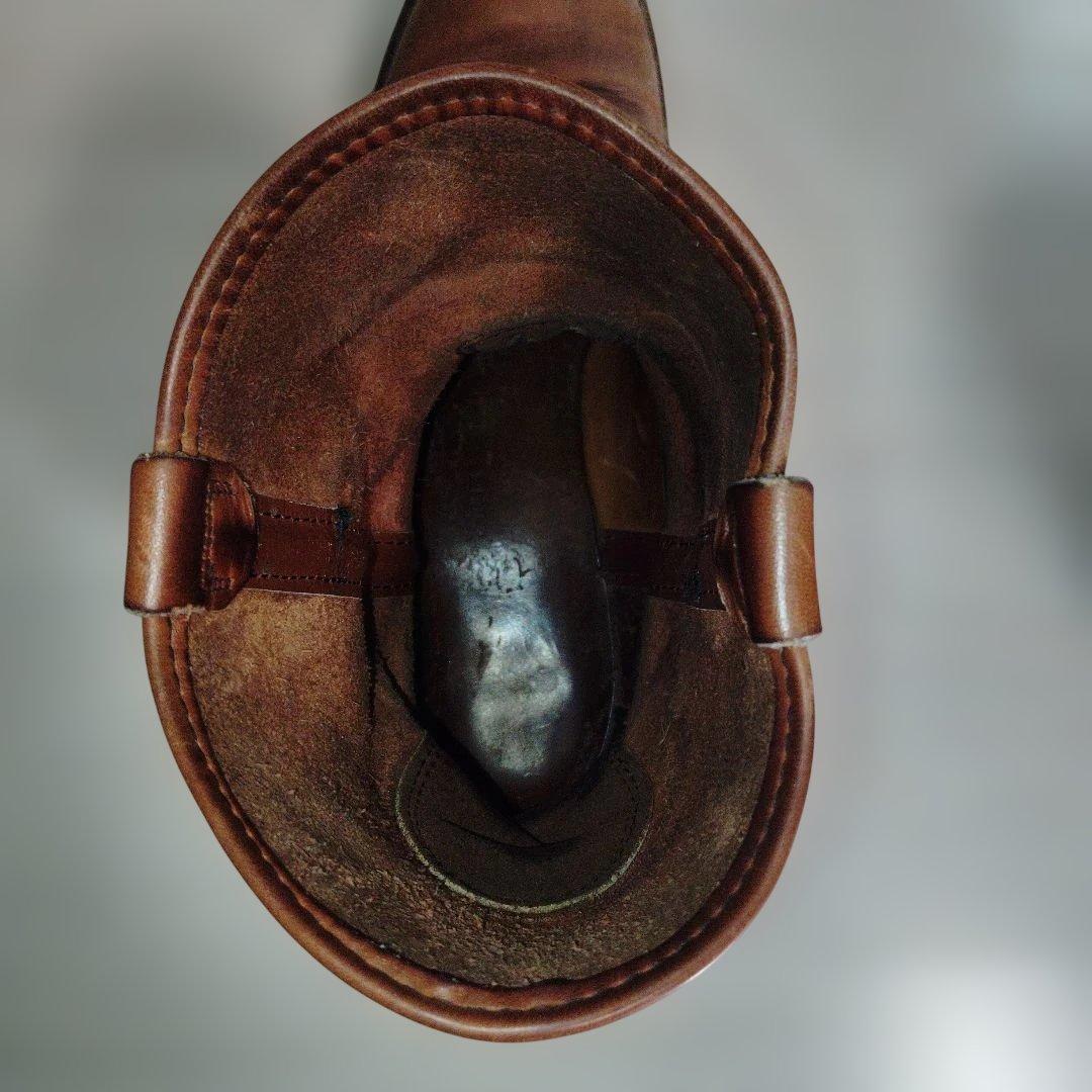 や*そ様 US10Ｂ 28㌢　犬タグ　RED WING ペコスブーツ　茶