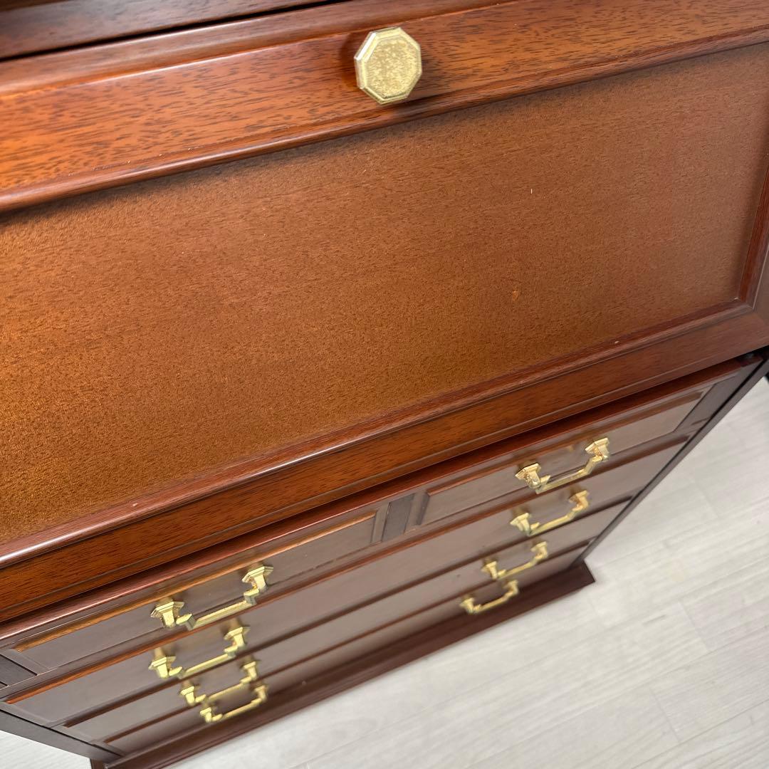 マルニ 地中海 ライティングビューロー デスク チェスト 引き出し 収納 i1※