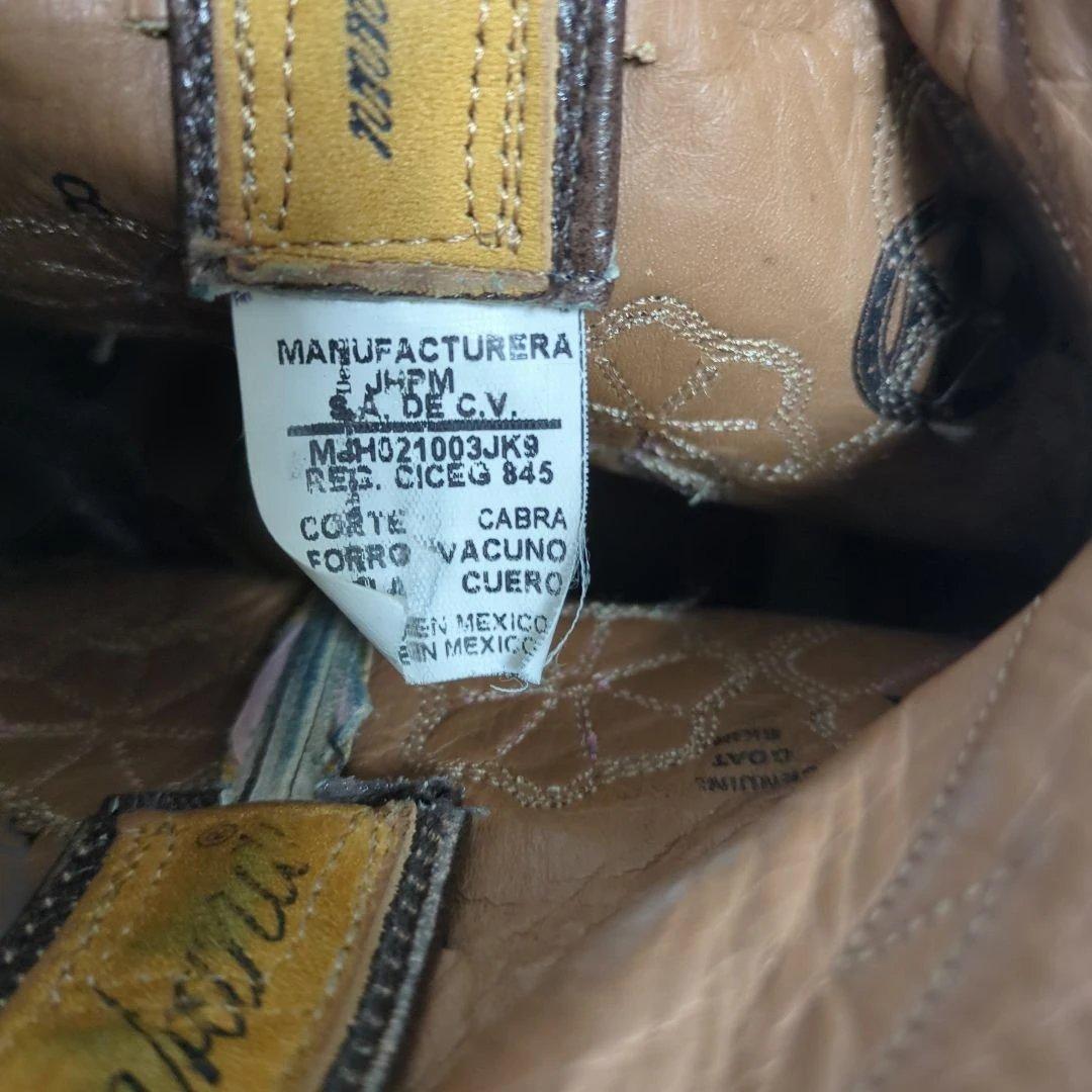 Montana バタフライ ウエスタンブーツ 本革 羊革 メキシコ製　US6