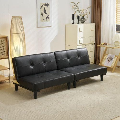 ソファベッド ソファ ベッド ロータイプ 2人 PU リクライニングソファ 背も