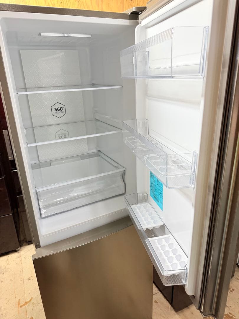 ステンレススチール 冷蔵庫 ボトムフリーザー