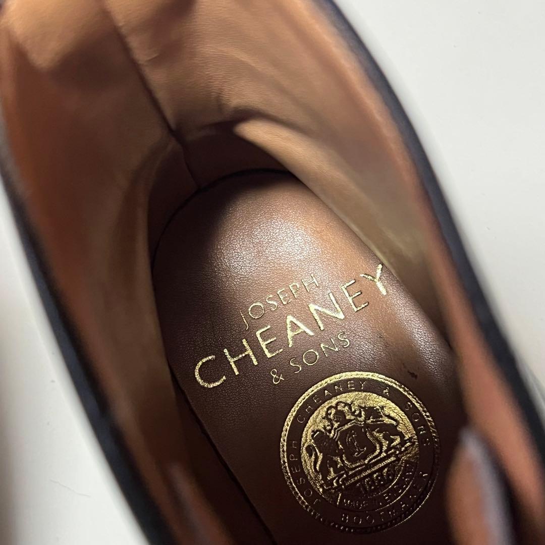 希少 未使用級 ジョセフチーニー Uチップ レースアップブーツ 3 本革 レザー