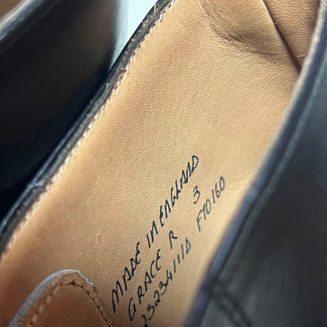 希少 未使用級 ジョセフチーニー Uチップ レースアップブーツ 3 本革 レザー