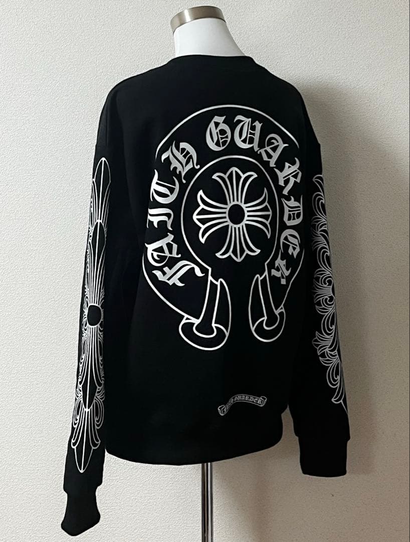 CHROME HEARTS クロムハーツ スエット トレーナー ブラック 裏起毛