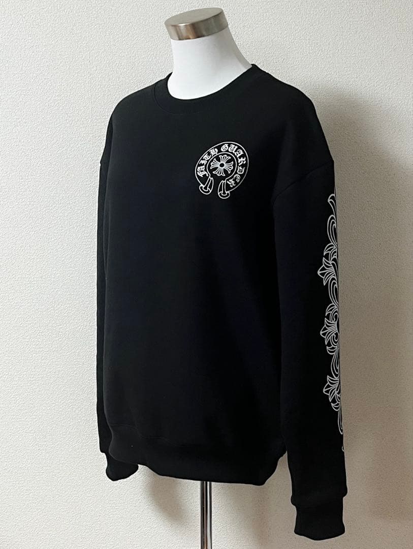 CHROME HEARTS クロムハーツ スエット トレーナー ブラック 裏起毛