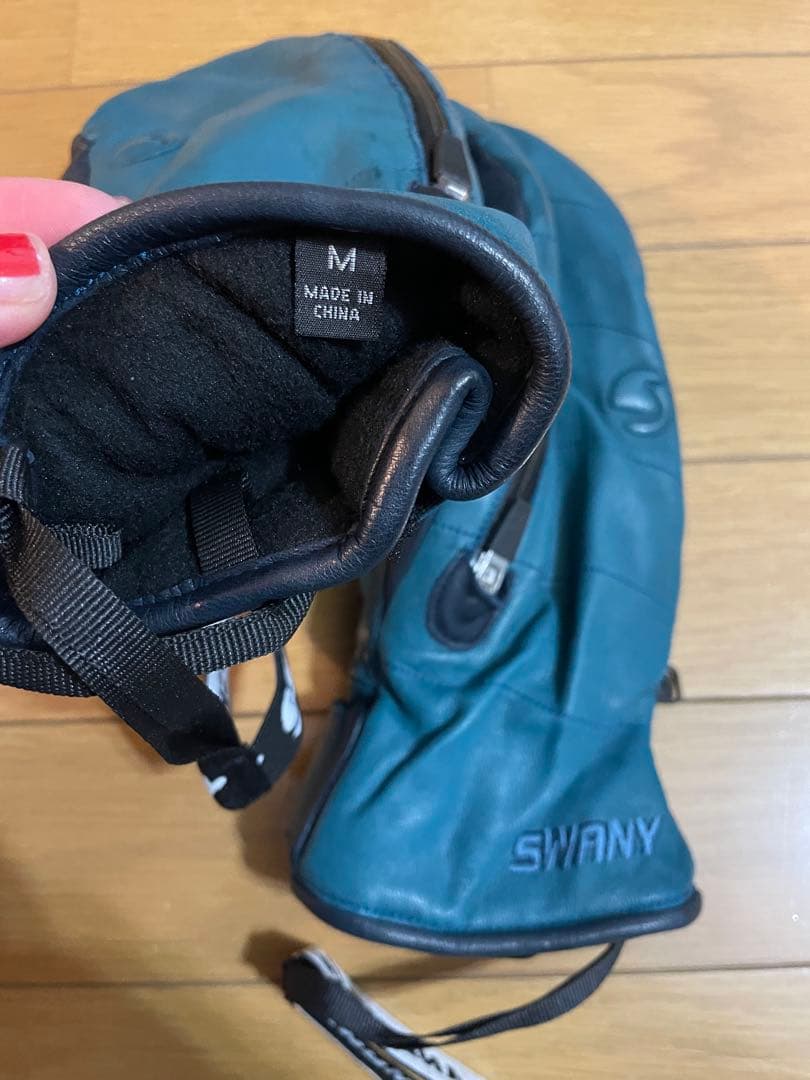 スワニー　スキー　スノーボード　レザーグローブ　swanny メンズM