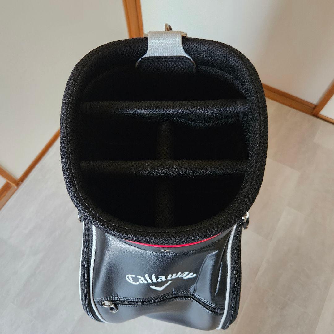 大人気 Callaway キャロウェイ ゴルフバック黒✖赤✖白 5分割