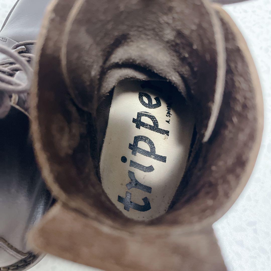 美品◆Trippen NOMAD カウレザー　レースアップ　ショートブーツ　38