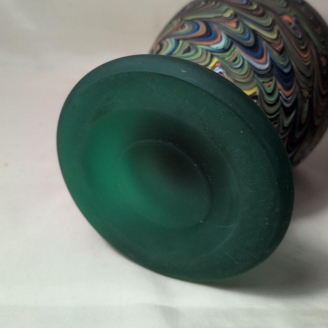 津軽びいどろ？美しいデキャンタ　作者不明