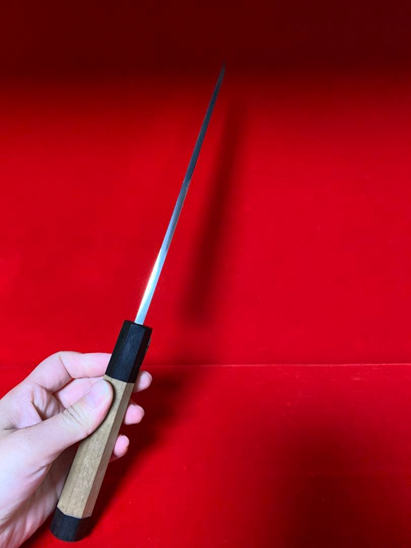 NO.01173包丁　鍔屋　身卸包丁　出雲玉鋼　レア品　未使用品