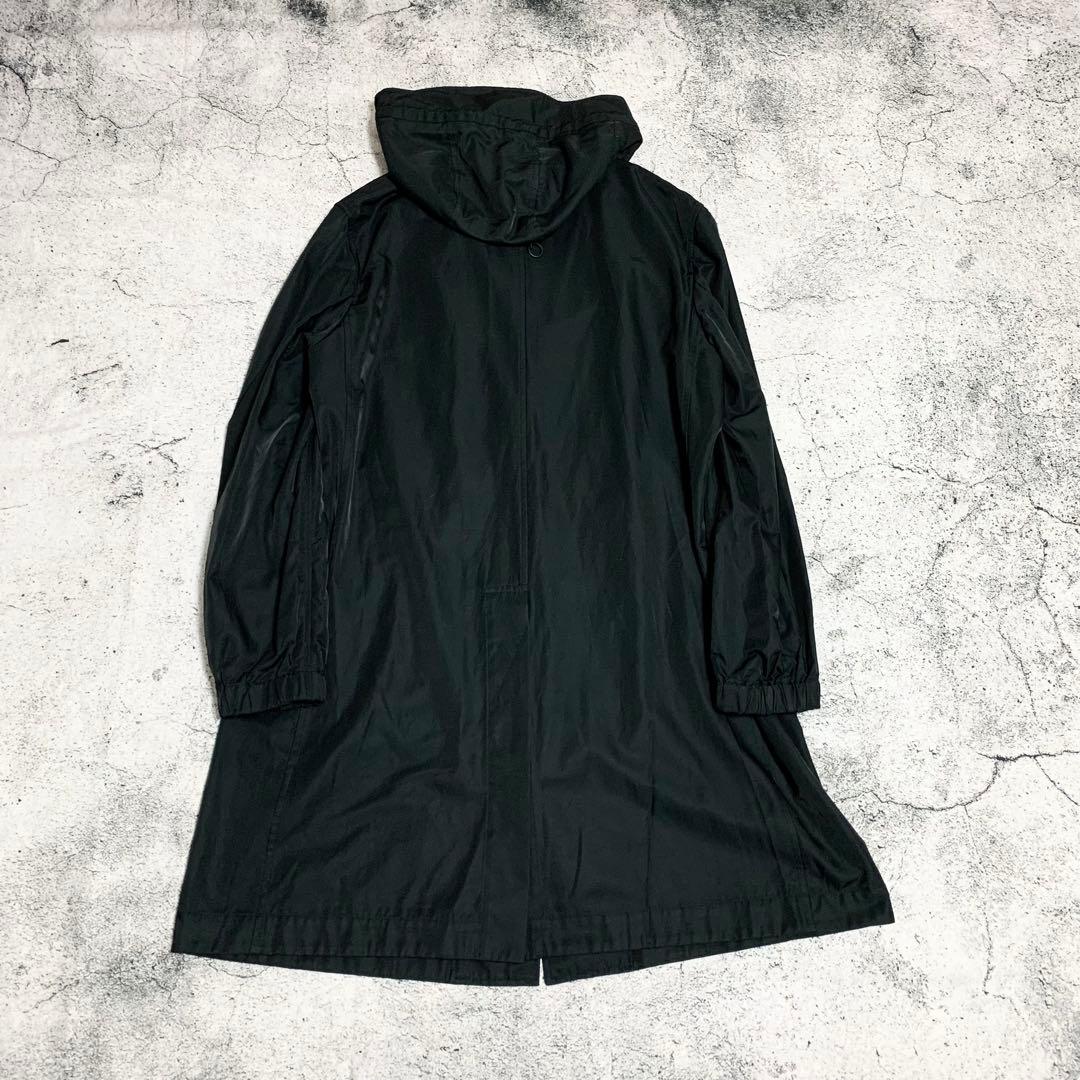 Y-3 ナイロンモッズコート　パーカー　フード　ロングコート　ブラック　Mサイズ