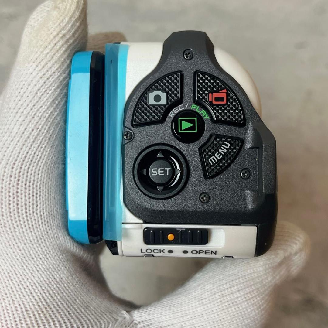 SANYO サンヨー Xacti DMX-WH1E ビデオカメラ ブルー ホワイ