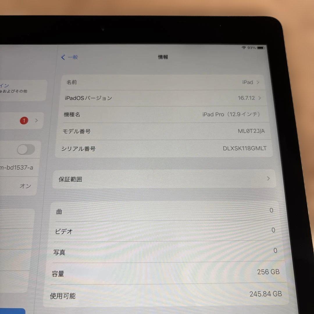 Apple iPad Pro 12.9 第1世代 256GB Wi-Fi