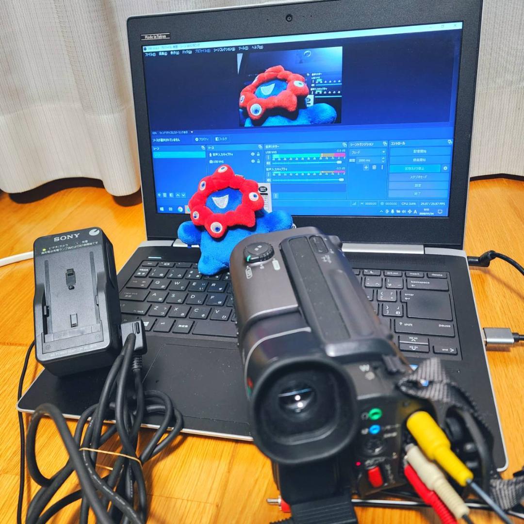 【動作確認済】SONY Hi8 高画質 ビデオカメラ CCD-TR3 セット